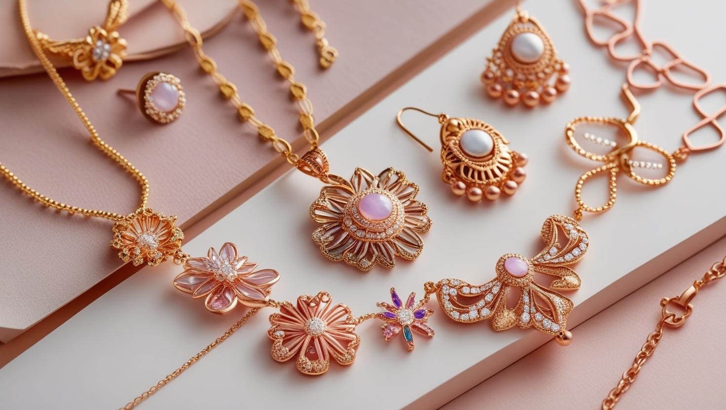 Create a banner for an ecommerce Website for handmade jwelery