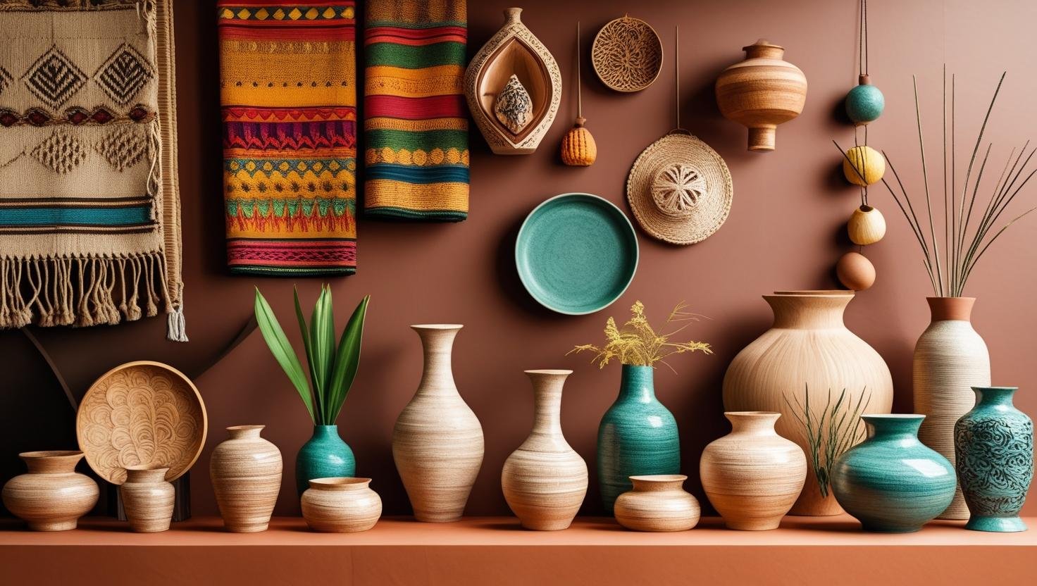 Create a banner for e commerce website for handmade home decore items